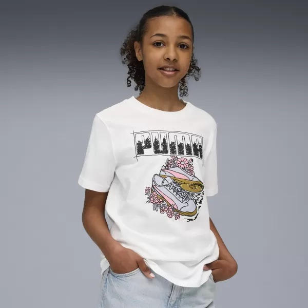  Detské tričko PUMA GRAPHIC TEE 688496-02 PUMA BIELA 