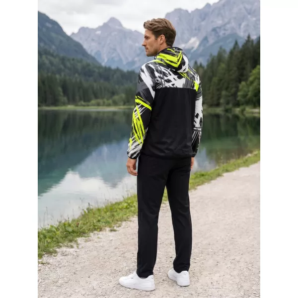  Pánska softshellová bunda premium ALTISPORT VOJ/ALM039JACK01 ČIERNOŽLTÁ 