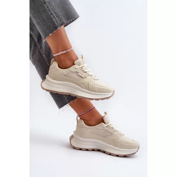  Dámske tenisky BIG STAR NN274A105 BEIGE Big Star Shoes 