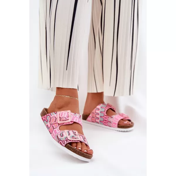  Dámske šľapky S.BARSKI RB51-006 PINK 
