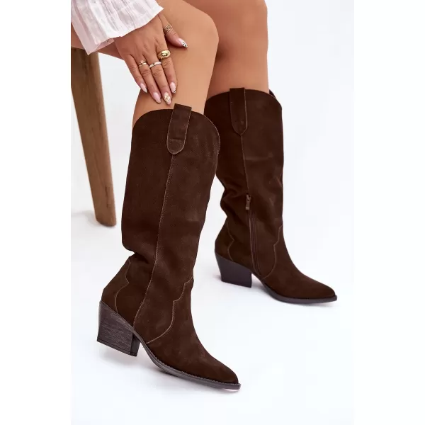  Dámske čižmy BOTO URSELLE 41113 BROWN 