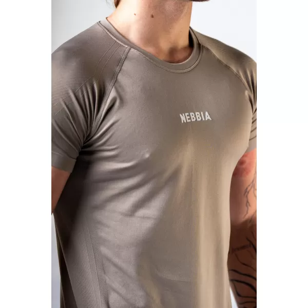  Bezšvové tričko s krátkym rukávom POWER 900 LIGHT BROWN ASH Nebbia 