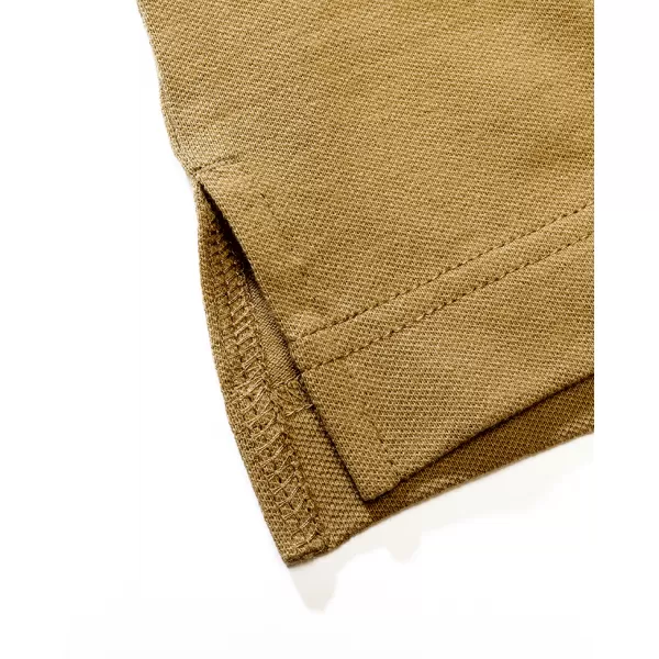  Pánske tričko s golierom BRANDIT 4215 SAND 