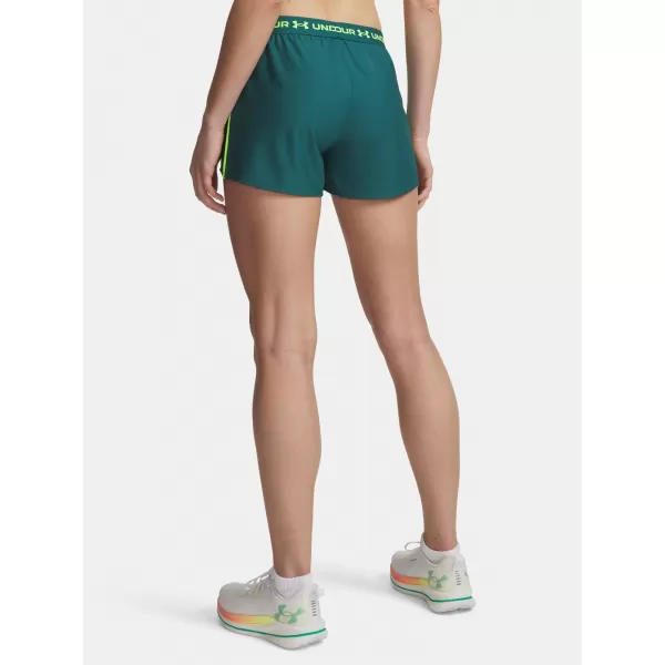  Dámske kraťasy UNDER ARMOUR TECH PLAY UP SHORTS 1389882-338 ZELENÁ 