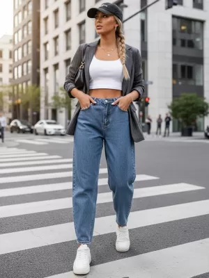 Dámske nohavice DSTREET UY2929 MODRÁ