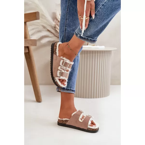  Dámske šľapky BOTO EZILENA 33315 KHAKI 