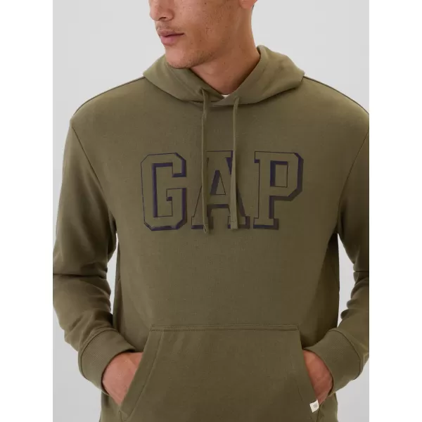  Pánska mikina GAP ATHLETIC LOGO PULLOVER HOODIE 542302-01 OLIVE NIGHT 