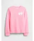 Detská mikina GAP CREW SWEATSHIRT 839149-05 NEON PINK ROSE