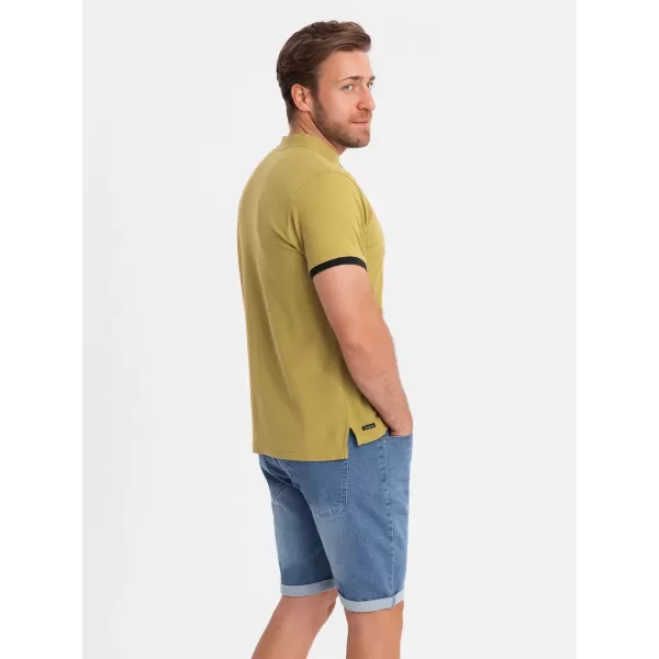  Pánske tričko OMBRE OM-TSCT-0156 OLIVE 