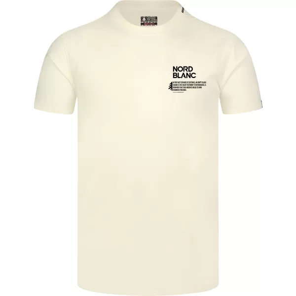  Pánske tričko NORDBLANC NOTHINGNESS NBSMT8150 BIELA 