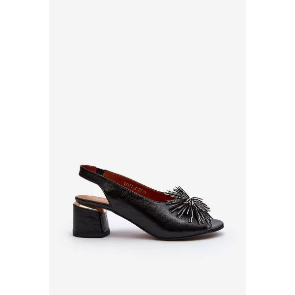  Dámske sandále LAURA MESSI 2595 BLACK 