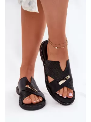 Dámske šľapky VINCEZA 17385 BLACK