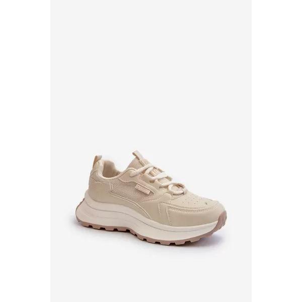  Dámske tenisky BIG STAR NN274A105 BEIGE Big Star Shoes 