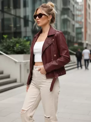 Dámska bunda DSTREET TY5640 ČERVENÁ