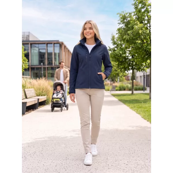 Dámska softshellová bunda ALTISPORT NoPrint NP/ALW945 NÁMORNÁ MODRÁ 