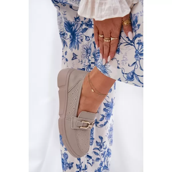  Dámske mokasíny VINCEZA 88007 BEIGE 