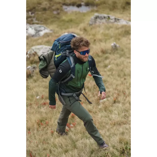  Pánska mikina powerfleece NORDBLANC GROAN NBWFM8282 TMAVO ZELENÁ 