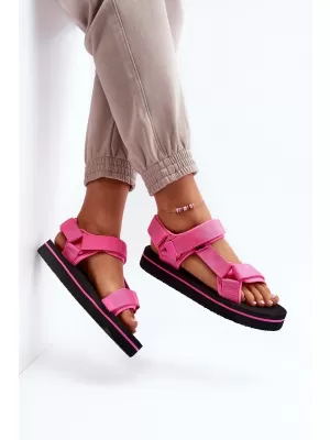 Dámske sandále LEE COOPER LCW-23-34-2613 BLACK/FUCHSIA