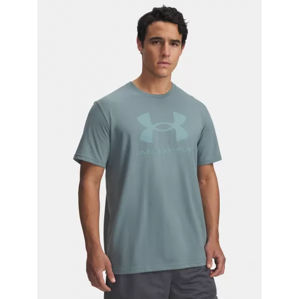  Pánske tričko UNDER ARMOUR UA SPORTSTYLE LOGO UPDATE SS 1382911-587 MODRÁ 