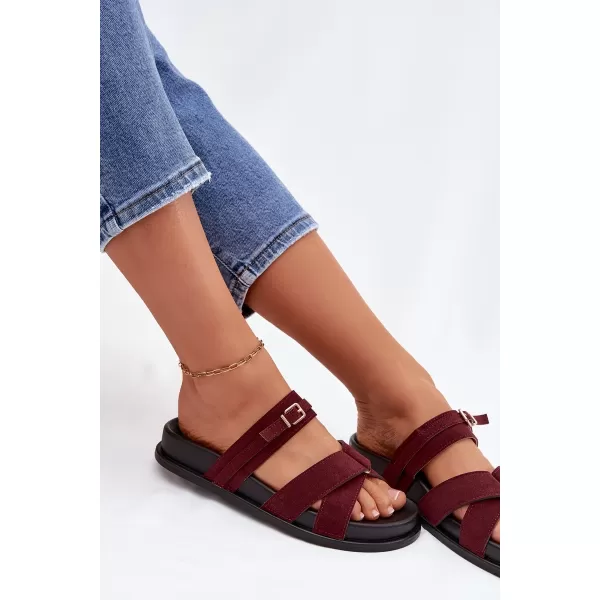  Dámske šľapky BOTO SELORINA 41592 BURGUNDY 