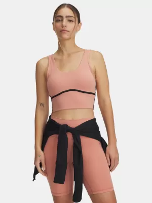 Dámske tielko UNDER ARMOUR MERIDIAN PIPED CROP TANK 6003529-696 RUŽOVÁ