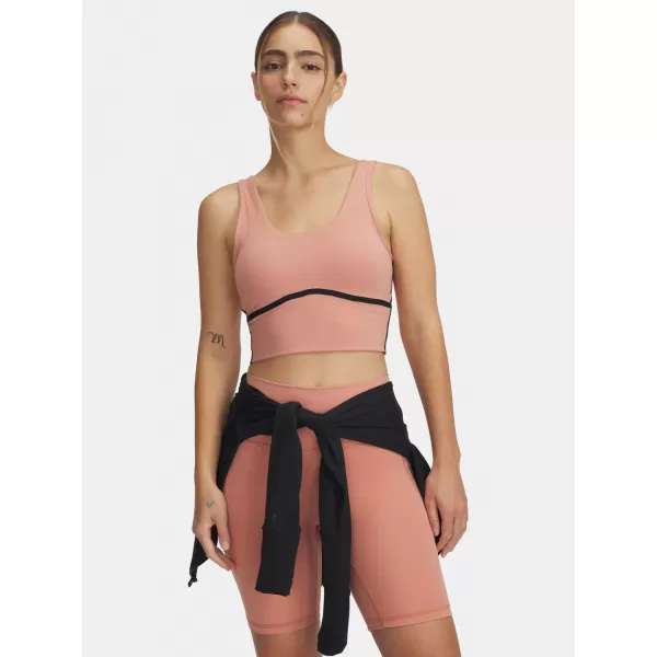  Dámske tielko UNDER ARMOUR MERIDIAN PIPED CROP TANK 6003529-696 RUŽOVÁ 
