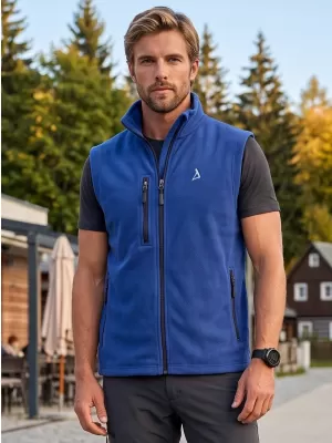 Pánska fleece vesta ALTISPORT ALM002525 KRÁĽOVSKÁ MODRÁ