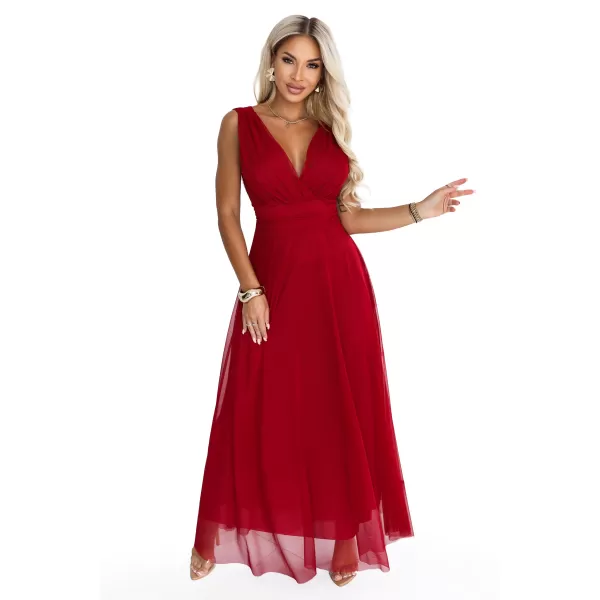  Dámske šaty NUMOCO 687-2 SVETLO BORDOVÁ 