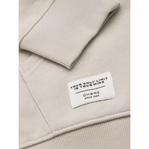  Pánska mikina OMBRE OM-SSBZ-0272 LIGHT BEIGE 