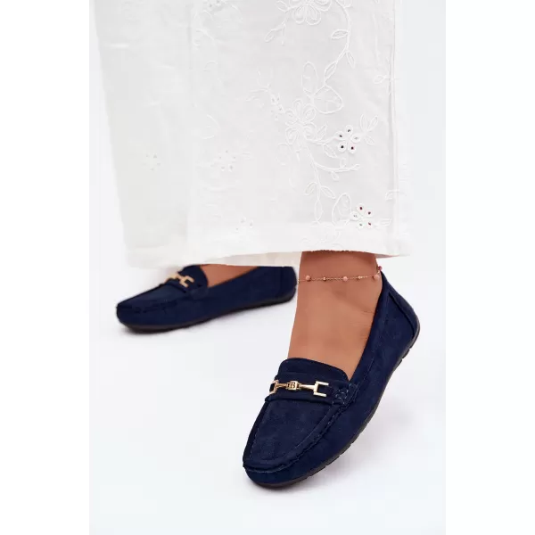  Dámske mokasíny BOTO FT247 NAVY BLUE 
