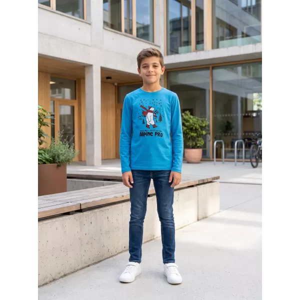  Detské tričko ALPINE PRO ECCO 2 NEÓN ATOMIC BLUE VARIANT PA 