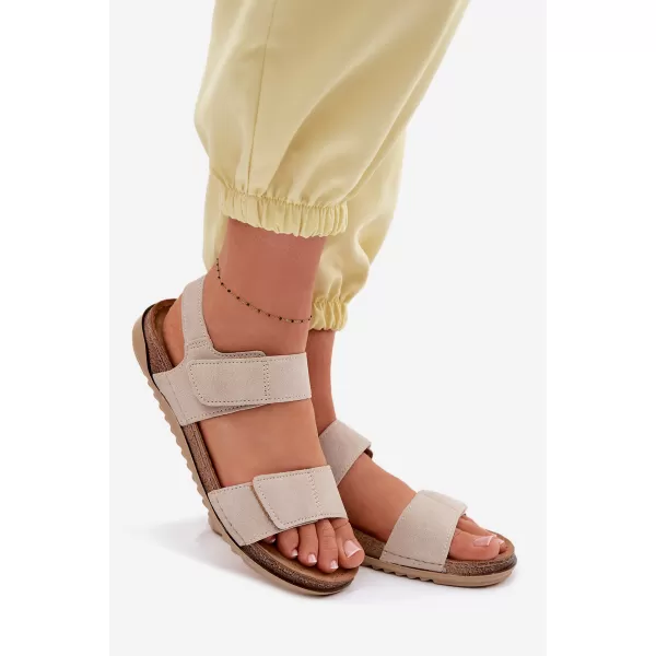  Dámske sandále INBLU AA000070 BEIGE 