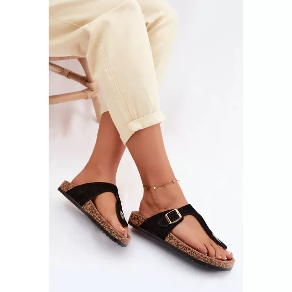  Dámske žabky BOTO 26SD21-101 BLACK 