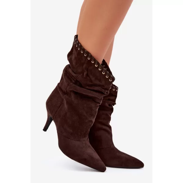  Dámske čižmy BOTO 2568A BROWN 