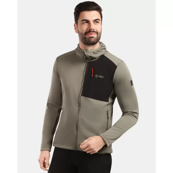  Pánska fleece mikina KILPI SEVELEN-M 1M0202KI ZELENÁ 