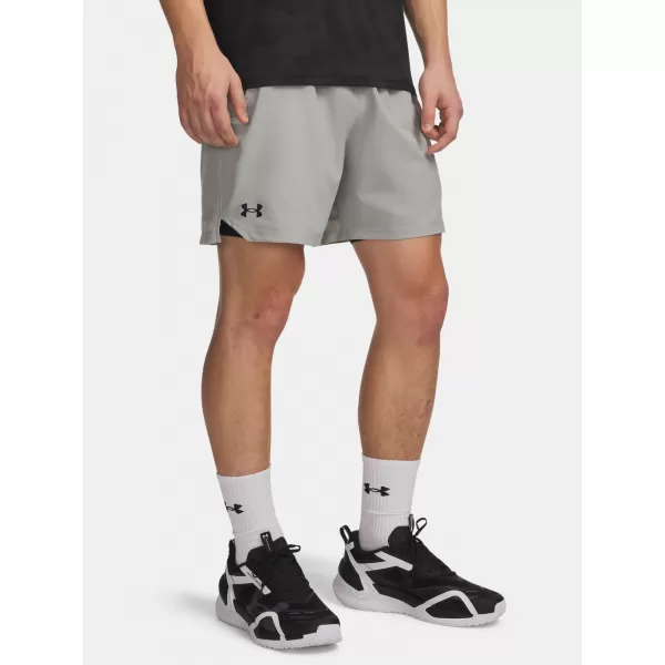  Pánske kraťasy UNDER ARMOUR VANISH WOVEN 6IN SHORTS 1373718-069 ŠEDÁ 