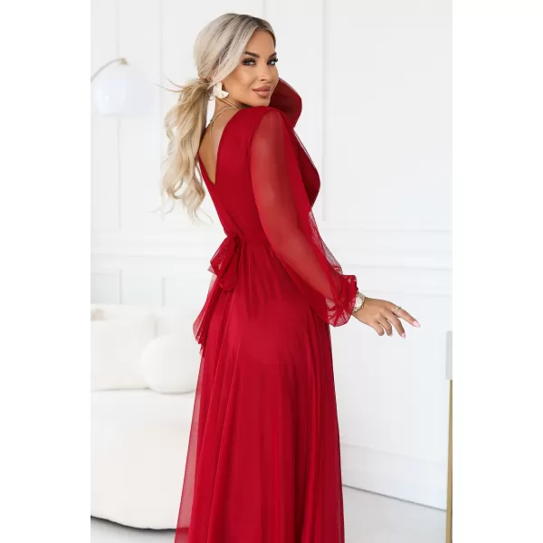  Dámske šaty NUMOCO 684-1 SVETLO BORDOVÁ 