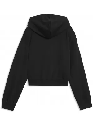 Detská mikina PUMA ESS 2 COLOR NO. 1 LOGO SHORT LENGTH HOOD 68607255 PUMA BLACK/LIGHT LAVENDER