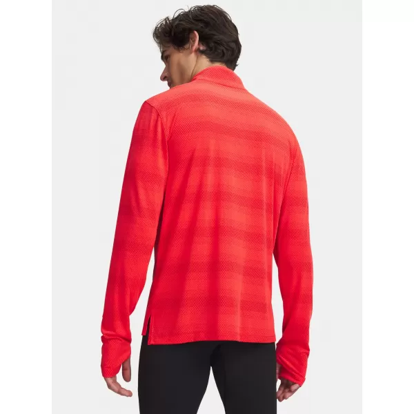  Pánske tričko UNDER ARMOUR VELOCITI 1/4 ZIP 6010887-713 ČERVENÁ 