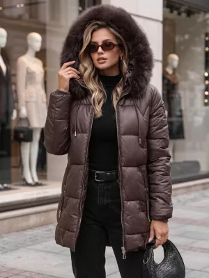 Dámska bunda DSTREET TY5758 FIALOVÁ