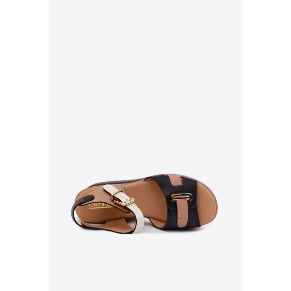  Dámske sandále ARTIKER 58C0316 BLACK/BEIGE 