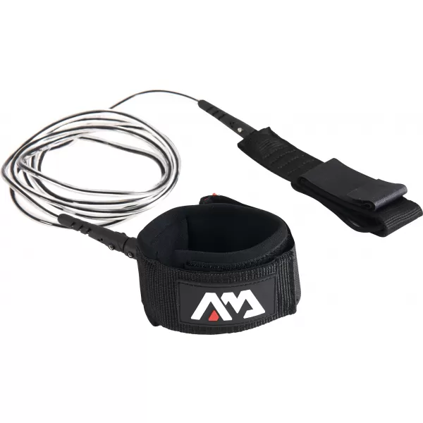  Leash AQUA MARINA Surf 9/6mm ČIERNA 