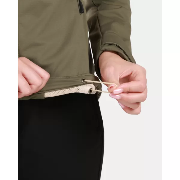  Dámska softshellová bunda KILPI ONTAVIA-W 1L0113KI ZELENÁ 