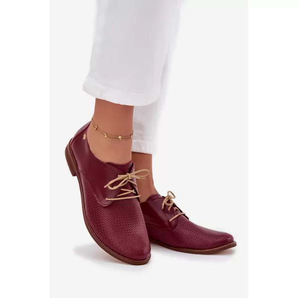  Dámske poltopánky ZAZOO 4238/CHIARETTO/M RED 