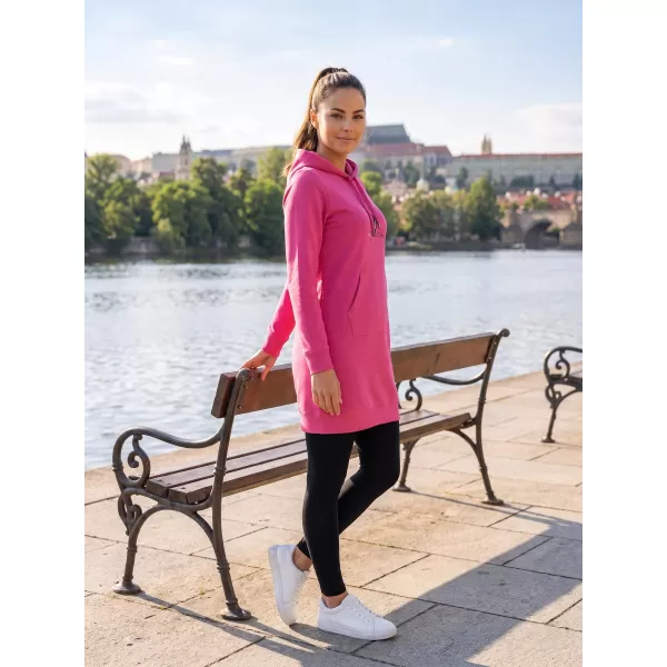  Dámska predĺžená mikina ALTISPORT ALW091419 PURPUROVÁ 