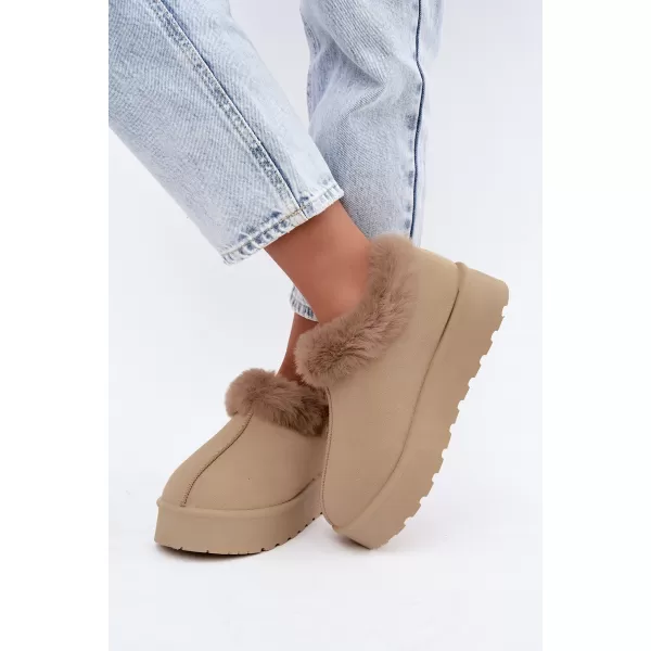  Dámske snehule BIG STAR SHOES UU274204 BEIGE 