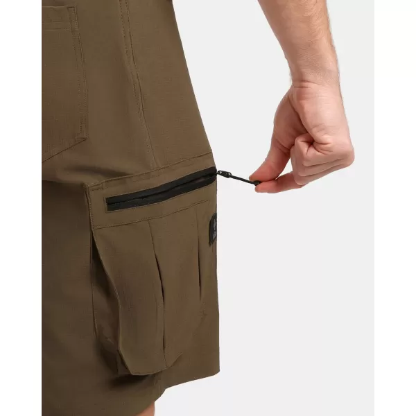  Pánske kraťasy KILPI ASHER-M 1M0409KI KHAKI 