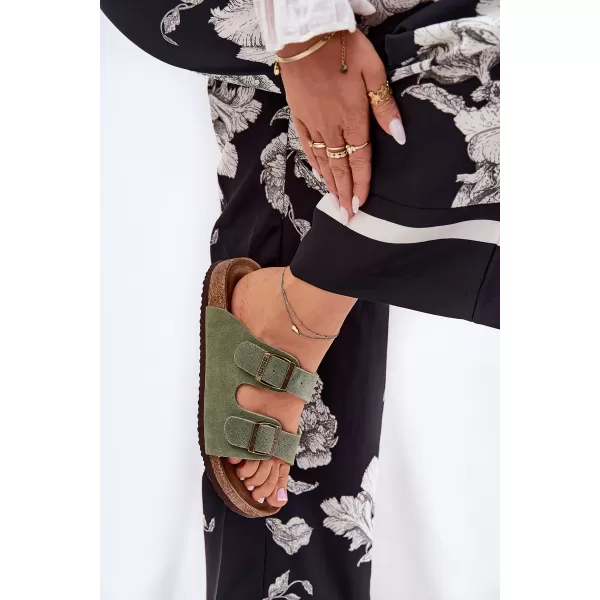  Dámske šľapky BIG STAR SHOES RR274A393 GREEN 