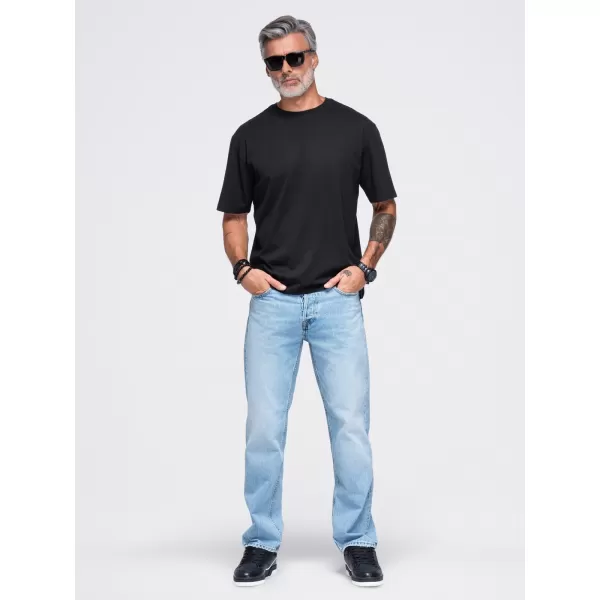  Pánske tričko OMBRE OM-TSPT-0283 BLACK 