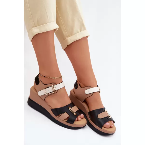  Dámske sandále ARTIKER 58C0316 BLACK/BEIGE 